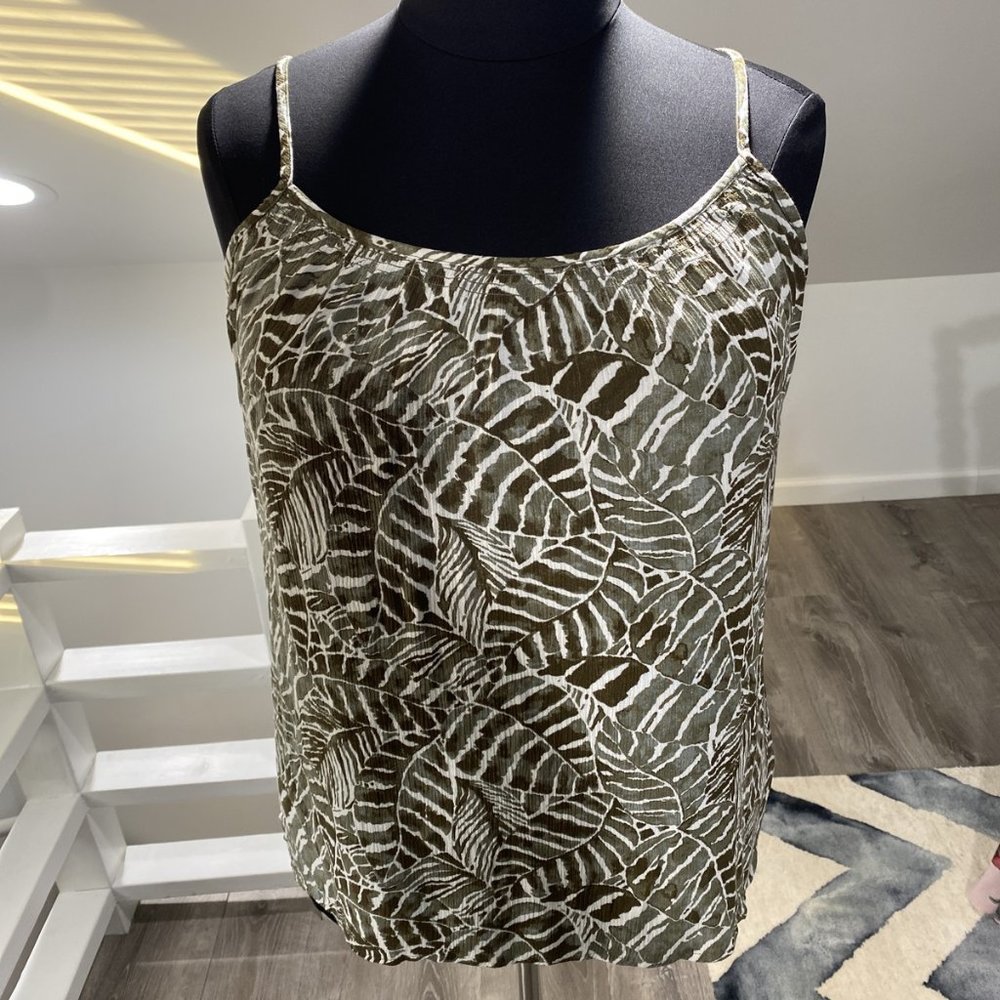 H&M green safari tank NTW